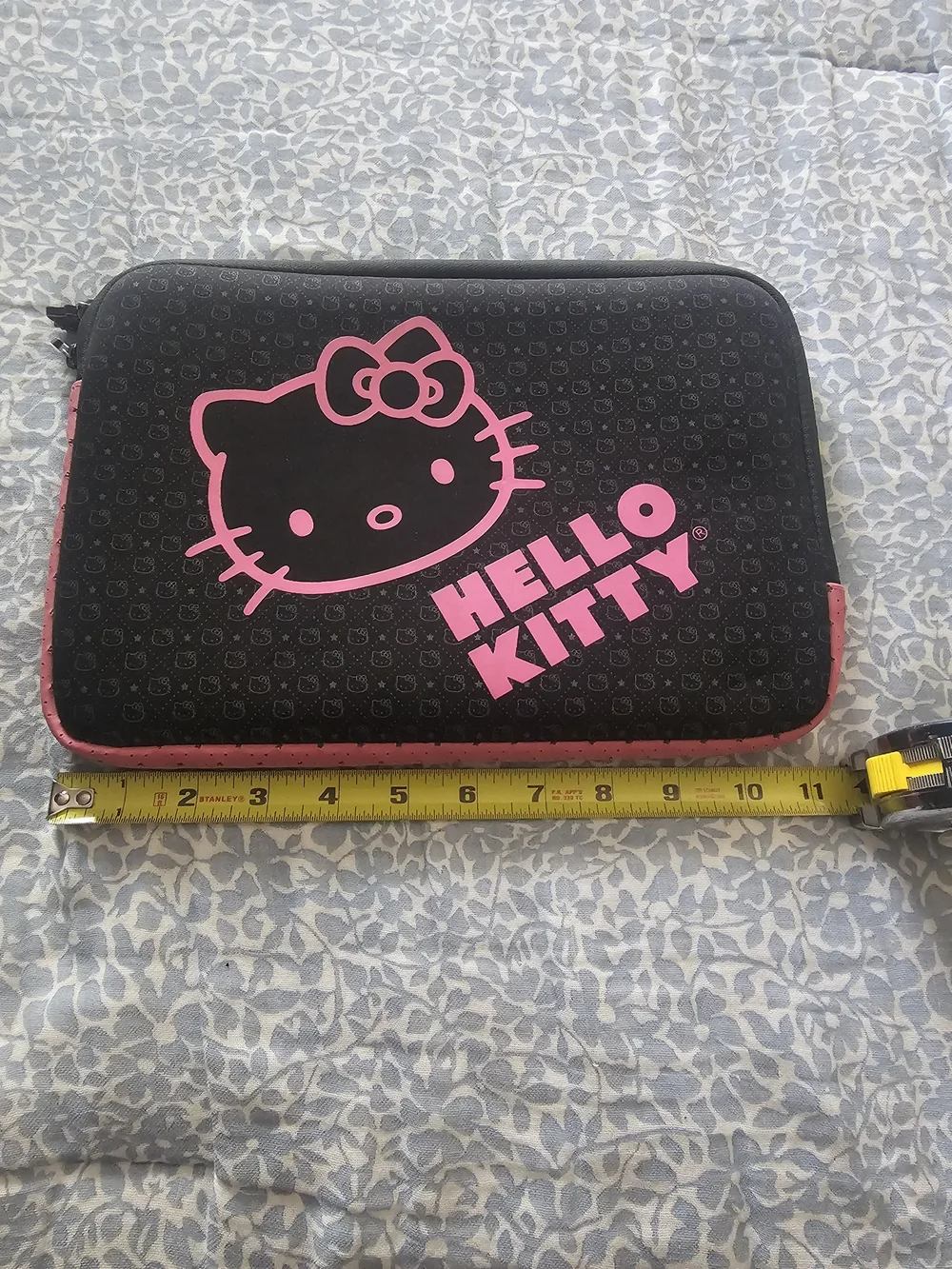 Hello Kitty Black and Pink Neoprene Tablet Sleeve